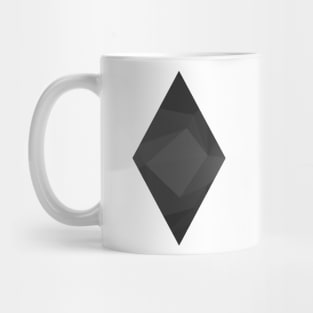 Minimalistic - Diamond Black Polygon Mug